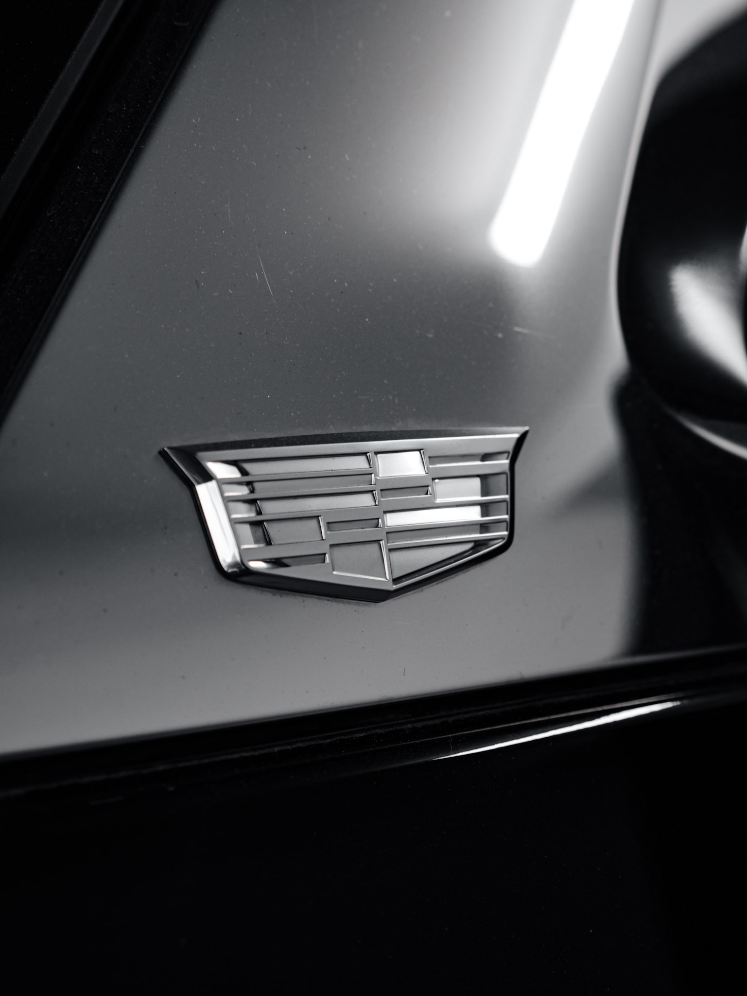 Exterior paint surface on a ceramic coated vehicle